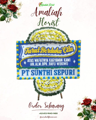 Papan Bunga Duka di Banjar Negara