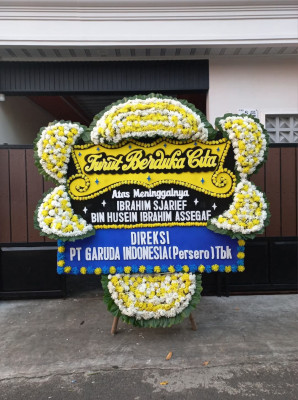 Papan Bunga Duka di Banjar Negara