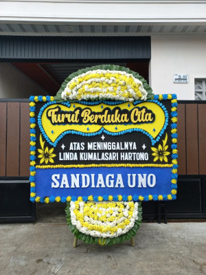 Papan Bunga Duka di Banjar Negara
